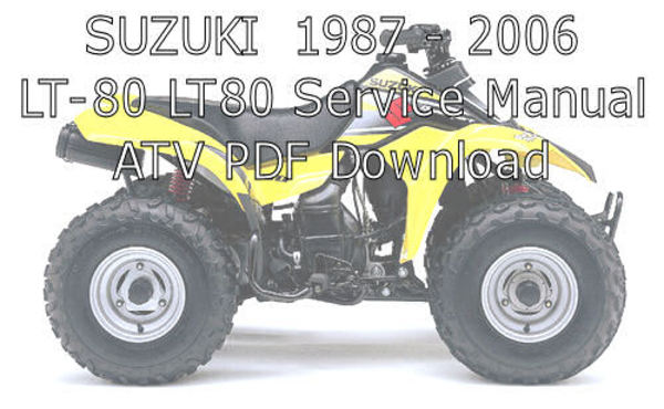 Suzuki lt80 manual free pdf