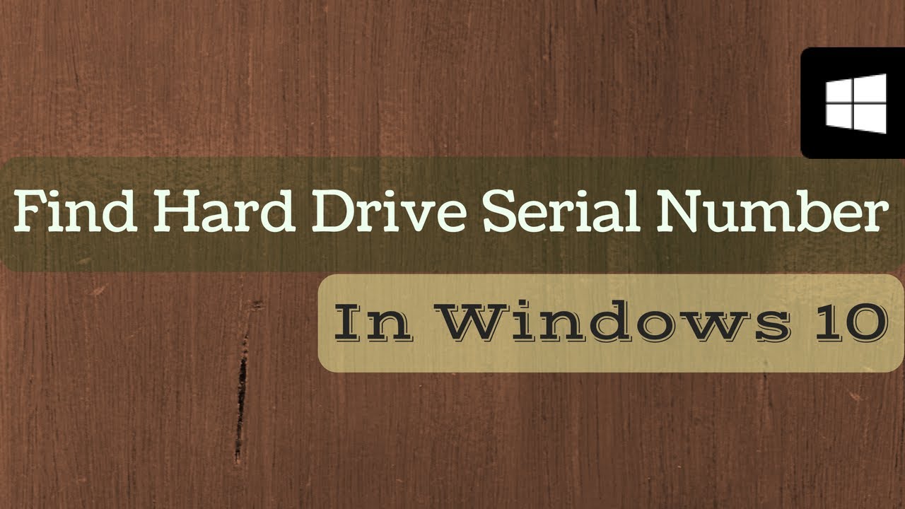 Hard Drive Serial Number Search